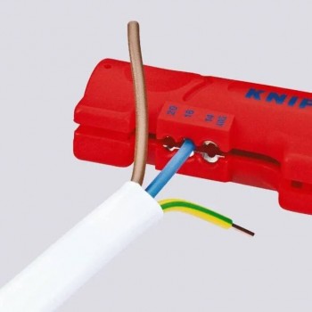 Knipex plokščių ir apvalių kabelių nuėmimo įrankis 1664125SB
