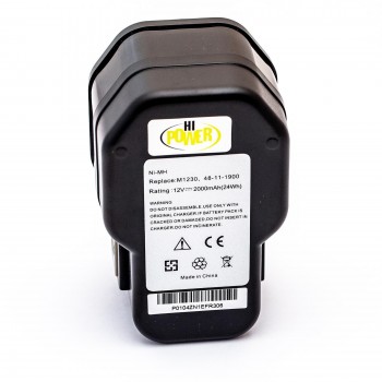 AEG Akumuliatorius 4932367904, 4932376508, BPS3000 B12, BX12, BXS12, BXL12 12V 2.0Ah NiMH, skirtas AEG elektriniams įrankiams