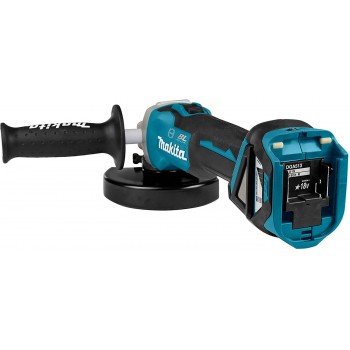 18 V 125 mm akumuliatorinis kampinis šlifuoklis su MAKPAC sistemos dėklu Makita DGA513ZJ