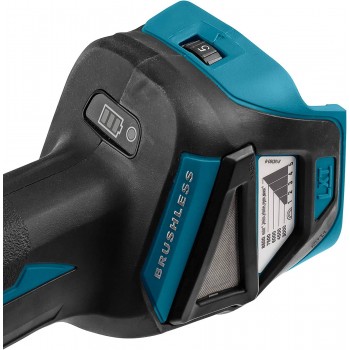 18 V 125 mm akumuliatorinis kampinis šlifuoklis su MAKPAC sistemos dėklu Makita DGA513ZJ