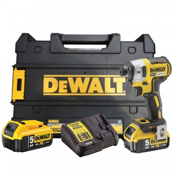 DeWalt DCF887P2-QW 1/4 18 V 2x5,0 Ah bešepetėlinis smūginis gręžtuvas