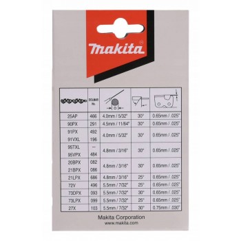 Pjūklo grandinė 35 cm, 3/8, 1,1 mm Makita