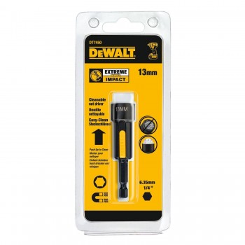 Magnetiniai lizdai EXTREME IMPACT su lengvu drožlių valymu - 13 mm DeWalt DT7450-QZ