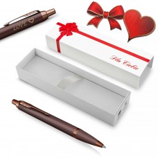 Parker IM Professionals Monochrome Burgundy tušinukas su dangteliu su graviravimu „For You“ Valentino dienos dovana