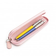 Parker Jotter Originals Yellow ir Blue Tušinukų dovanų rinkinys su rožiniu dėklu