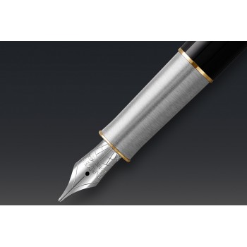 Plunksnakotis Parker Sonnet Premium Metal & Black GT (F) 18 - 2119784 Plunksnakotis Parker Sonnet Premium Metal & Black GT (F) 18 - 2119784