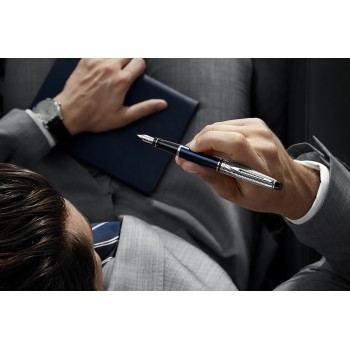 Waterman Expert Deluxe Metallic Blue CT (F) plunksnakotis - 2187650