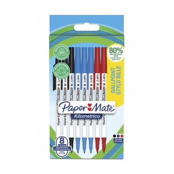 Tušinukai su dangteliais Paper Mate color Mix 8 vnt - 2187680