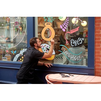 Kūrybiški Sharpie akriliniai žymekliai pagrindinių spalvų (kūginis galiukas) 12 vnt. - 2201183