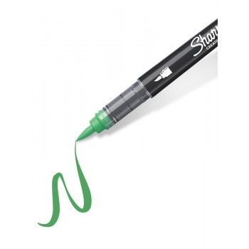 Sharpie akrilinis žymeklis Emerald Green (šviesiai žalias) - teptuko galiukas, 1 vnt. - 2218124