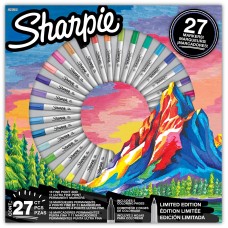 Sharpie Top plonų ir itin plonų permanentinių žymeklių rinkinys, 27 vnt. - 2205231