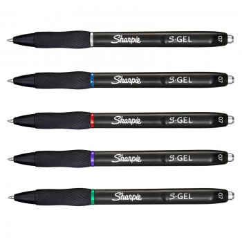 Sharpie S-GEL geliniai tušinukai 8-PACK mėlynos, raudonos, juodos, žalios, violetinės spalvos - 2198778
