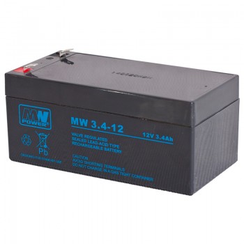 AGM MW Power MW 3.4-12 12 V 3,4 Ah akumuliatorius, skirtas APC Ever Fideltronik UPS