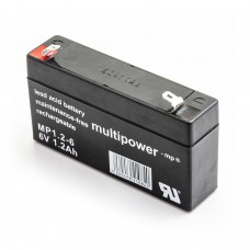 "Multipower MP1.2-6" 6V 1,2Ah VDs AGM akumuliatorius, nereikalaujantis priežiūros