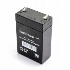 Multipower MP2.8-6P 6V 2,8 Ah AGM Akumuliatorius, nereikalaujantis priežiūros