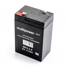 "Multipower MP4.5-6" 6V 4,5 Ah AGM akumuliatorius, nereikalaujantis priežiūros