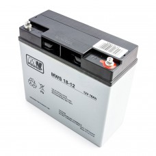 MW Power MWS 18-12 12V18Ah AGM akumuliatorius UPS, signalizacijai, žaislams, kasos aparatams