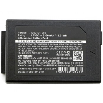 Baterija skeneriui Psion 1050494, 1050494-002, WA3006, WA3020 3,7V 3300mAh Li-Ion  7525, 7525C, 7527, Workabout Pro G1/G2/G3