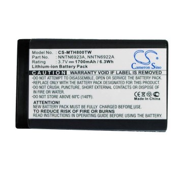 Baterija Motorola NNTN6923A 3,7 V 1700 mAh ličio jonų, skirta MTH650 MTH800 DTR550 DTR650 radijui